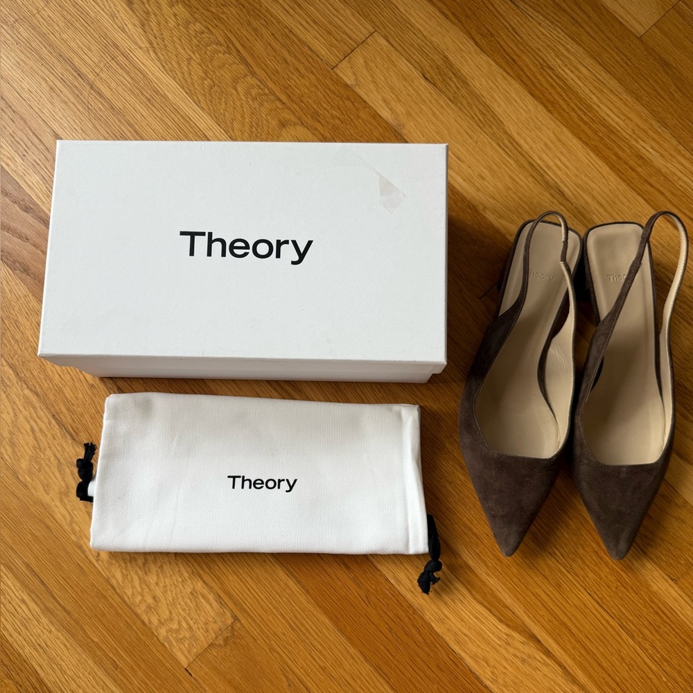 Theory Block Heel Slingback